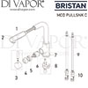 Bristan Macadamia Sink Mixer Pull Out Handset Tap Spares